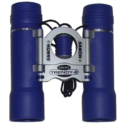 Binocolo tascabile trendy 2 - 10x25 colore blu.